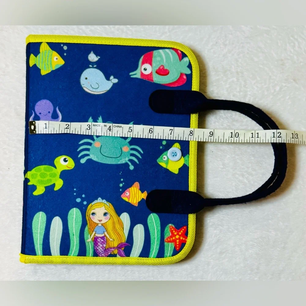 Soft & Colorful Busy Board Activity Carry Bag for Kids